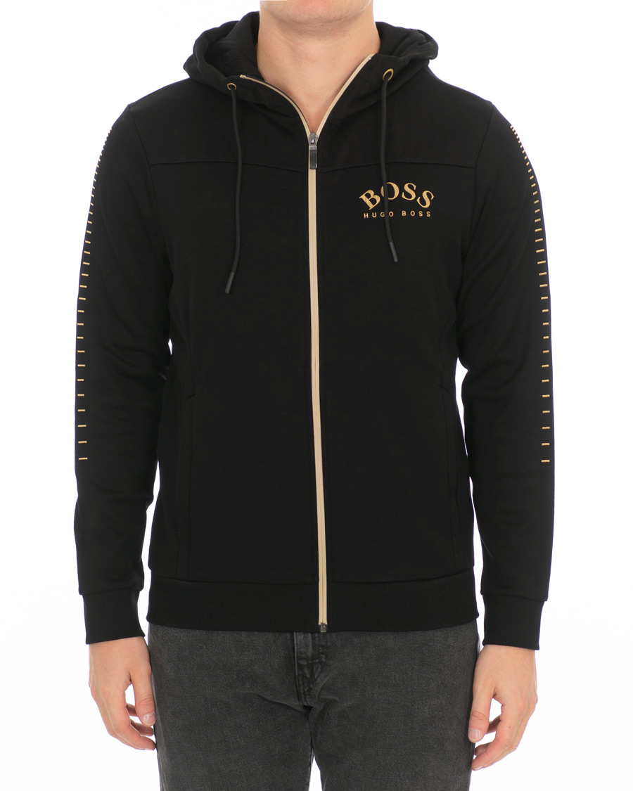 BOSS Athleisure Saggy Win Full Zip Hoodie Black Gold