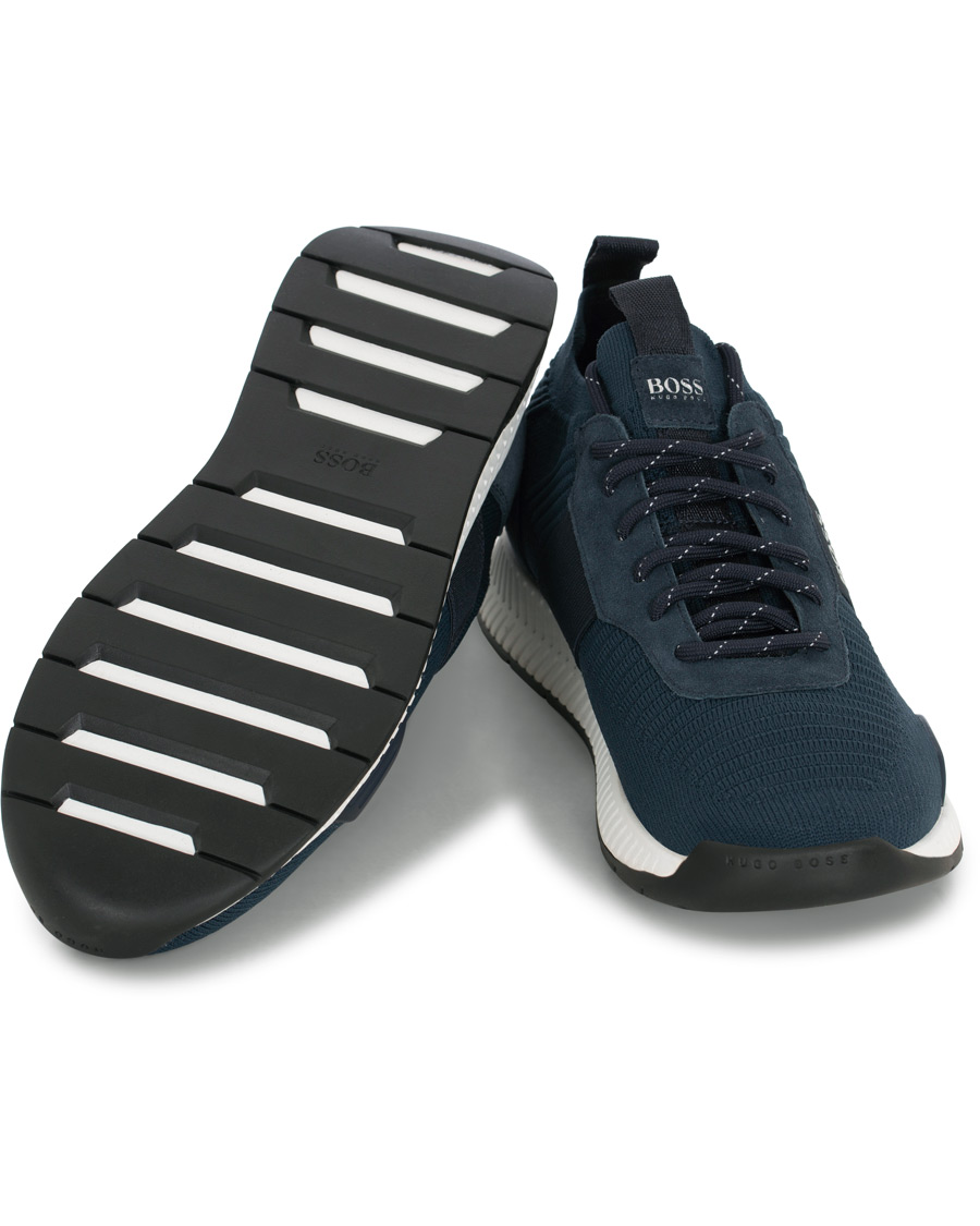 Herren | BOSS Athleisure Titanium Mesh Running Sneaker Navy | BOSS GREEN | BOSS Athleisure Titanium Mesh Running Sneaker Navy