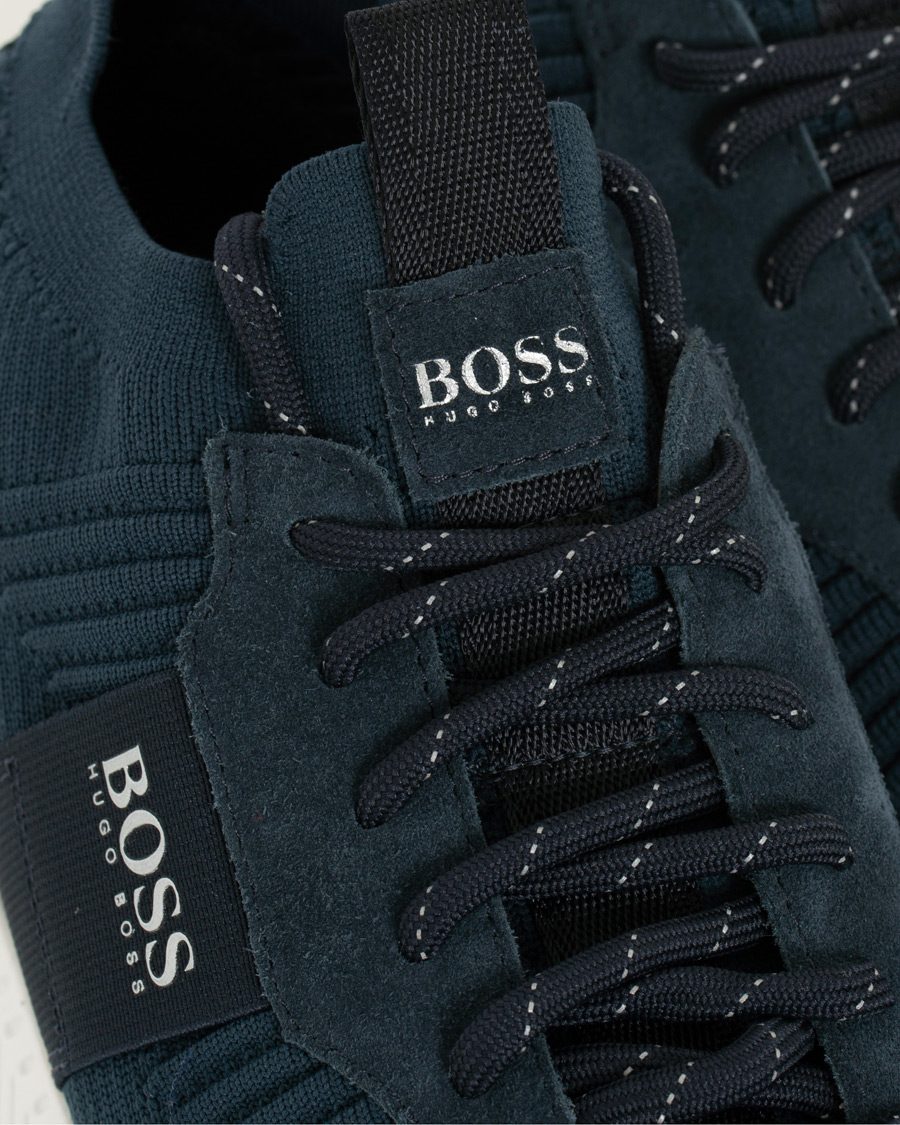 Herren | BOSS Athleisure Titanium Mesh Running Sneaker Navy | BOSS GREEN | BOSS Athleisure Titanium Mesh Running Sneaker Navy