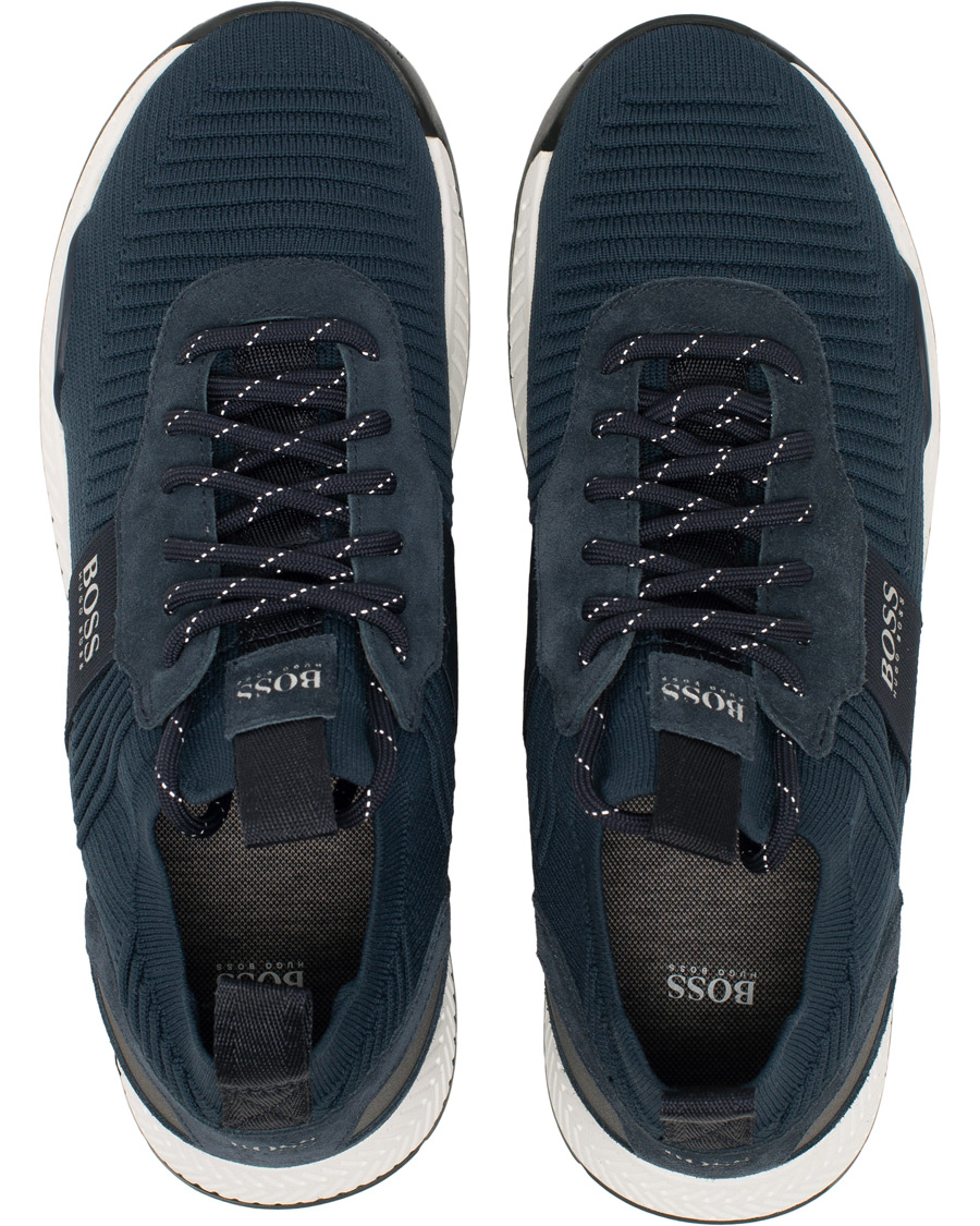Herren | BOSS Athleisure Titanium Mesh Running Sneaker Navy | BOSS GREEN | BOSS Athleisure Titanium Mesh Running Sneaker Navy