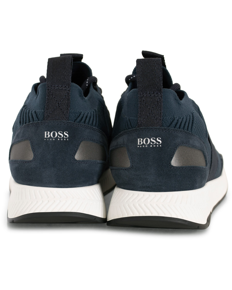 Herren | BOSS Athleisure Titanium Mesh Running Sneaker Navy | BOSS GREEN | BOSS Athleisure Titanium Mesh Running Sneaker Navy