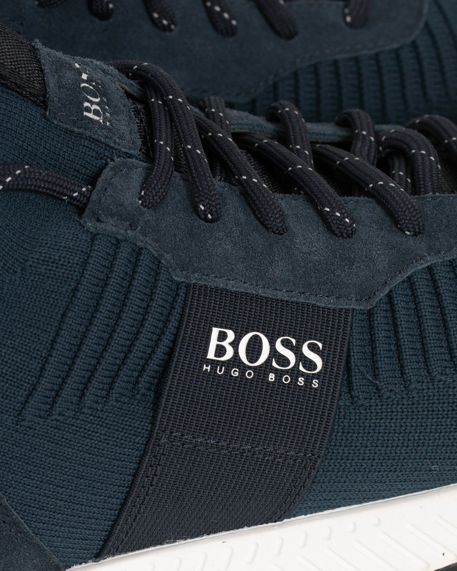 Herren | BOSS Athleisure Titanium Mesh Running Sneaker Navy | BOSS GREEN | BOSS Athleisure Titanium Mesh Running Sneaker Navy