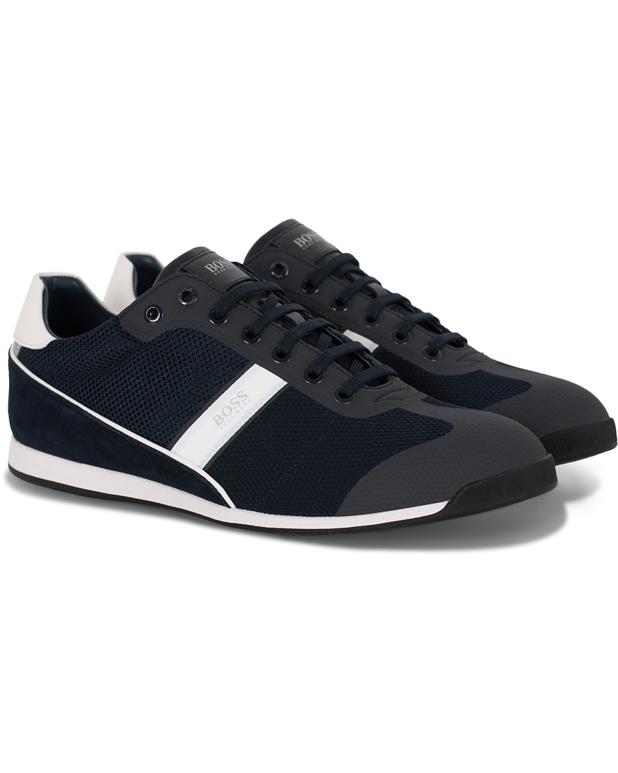 Herren | BOSS Athleisure Glaze Sneaker Navy | BOSS GREEN | BOSS Athleisure Glaze Sneaker Navy