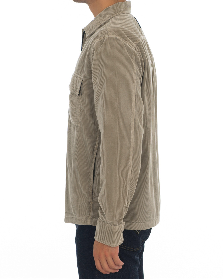 Herren | Hemden | BOSS ORANGE | BOSS Casual Lovel Corduroy Zip Overshirt Medium Beige