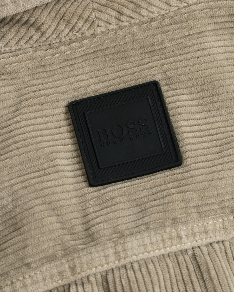 Herren | Hemden | BOSS ORANGE | BOSS Casual Lovel Corduroy Zip Overshirt Medium Beige