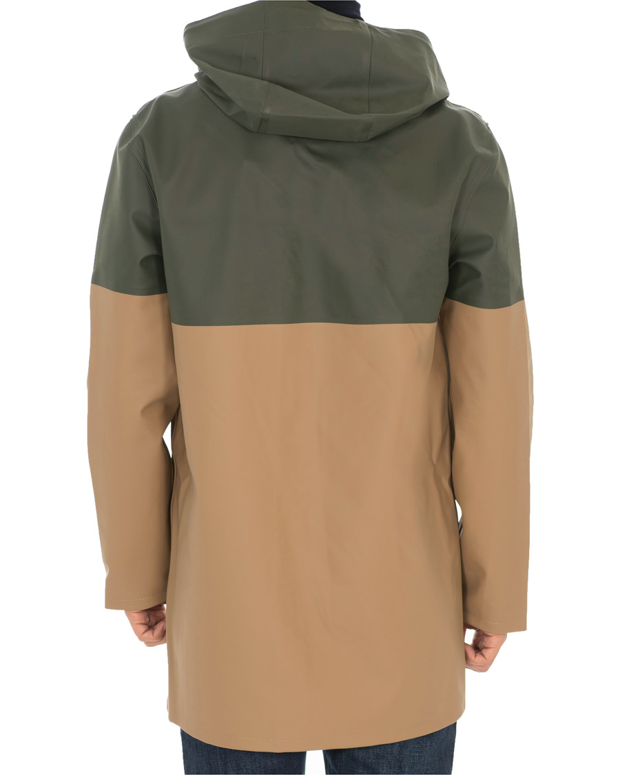 Herren | Jacken | Stutterheim | Stockholm Blocked Raincoat Green/Brown