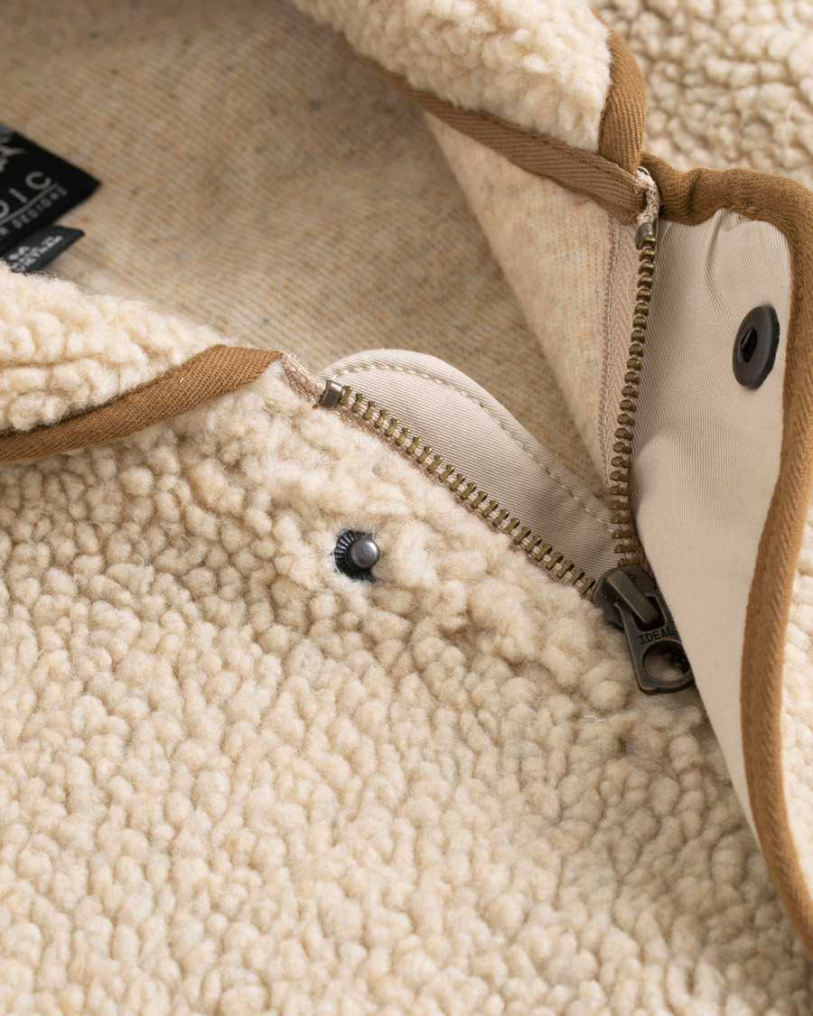 Herren | Jacken | J.Crew | W&B Taped Sherpa Jacket Heather Natural