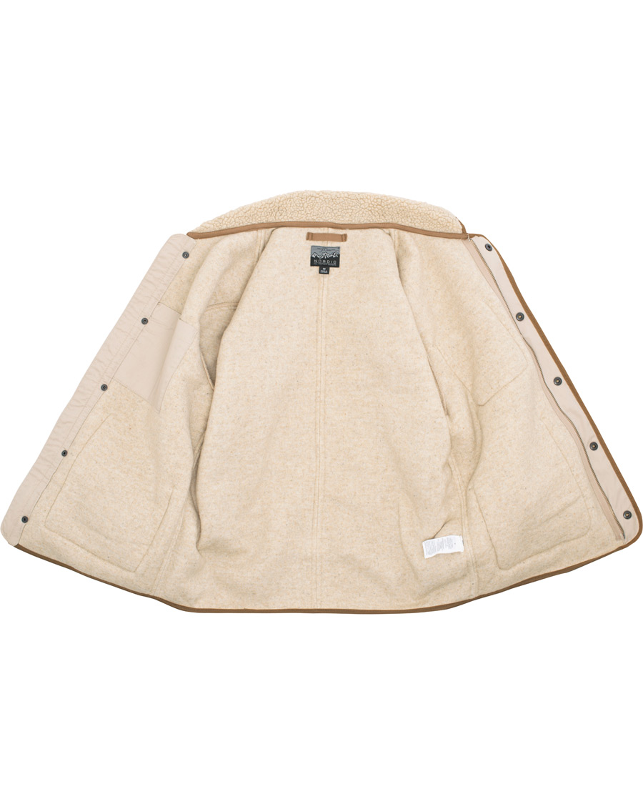 Herren | Jacken | J.Crew | W&B Taped Sherpa Jacket Heather Natural
