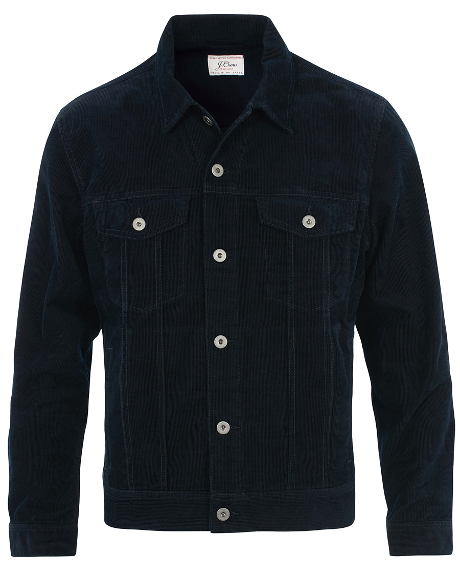 Herren | Jacken | J.Crew | Stretch Corduroy Trucker Jacket Navy