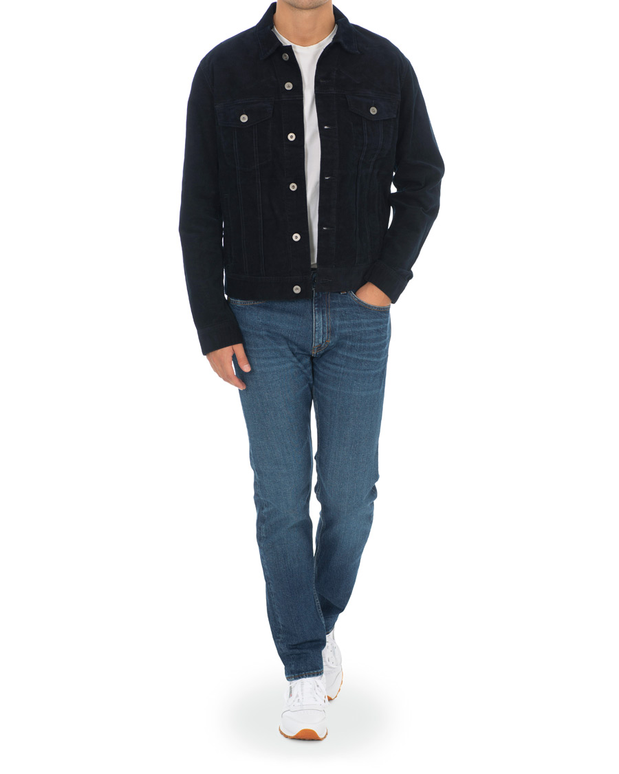Herren | Jacken | J.Crew | Stretch Corduroy Trucker Jacket Navy