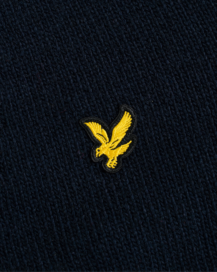 Herren | Pullover | Lyle & Scott | Contrast Placket Cardigan Dark Navy