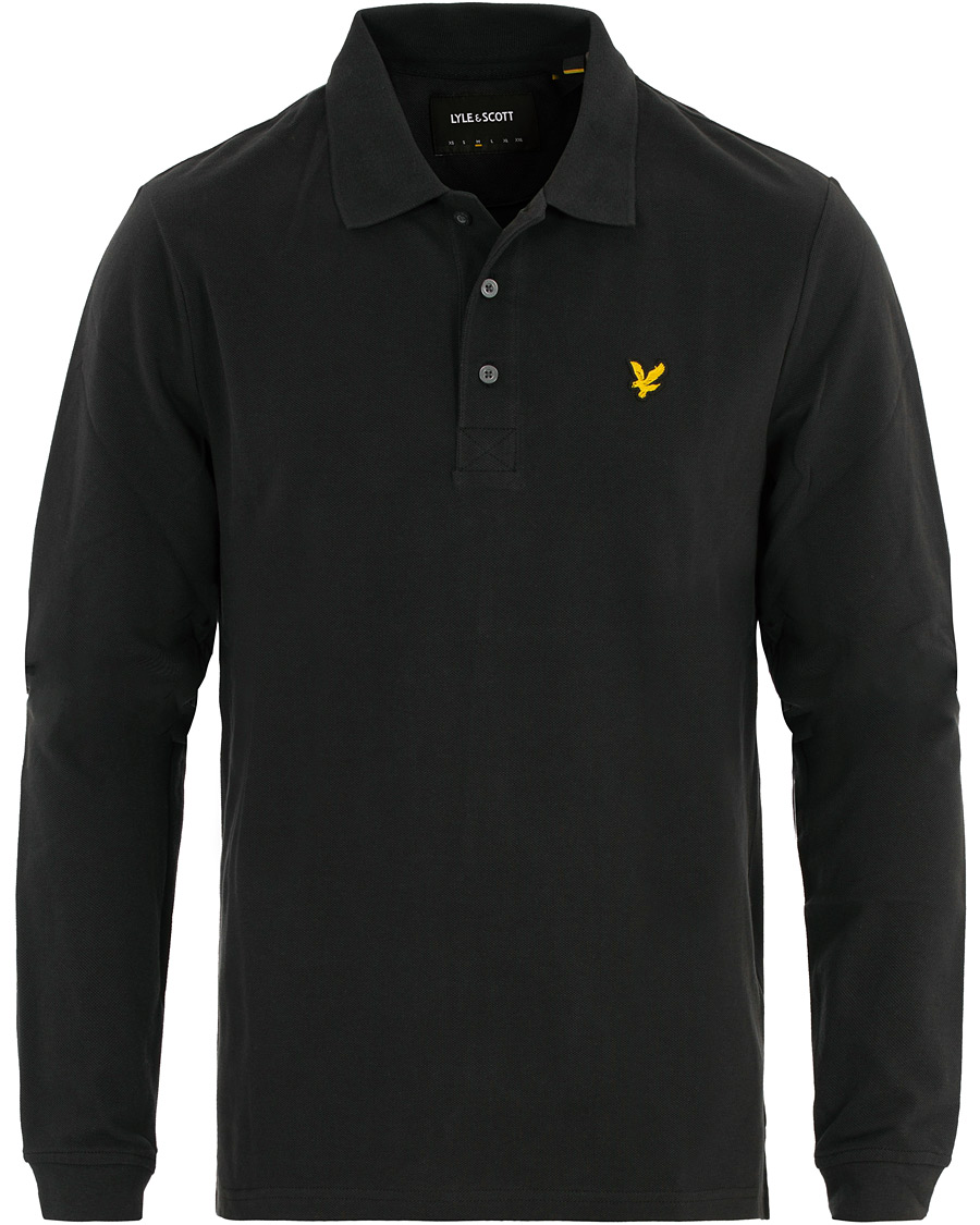 Herren | Pullover | Lyle & Scott | Long Sleeve Plain Polo True Black