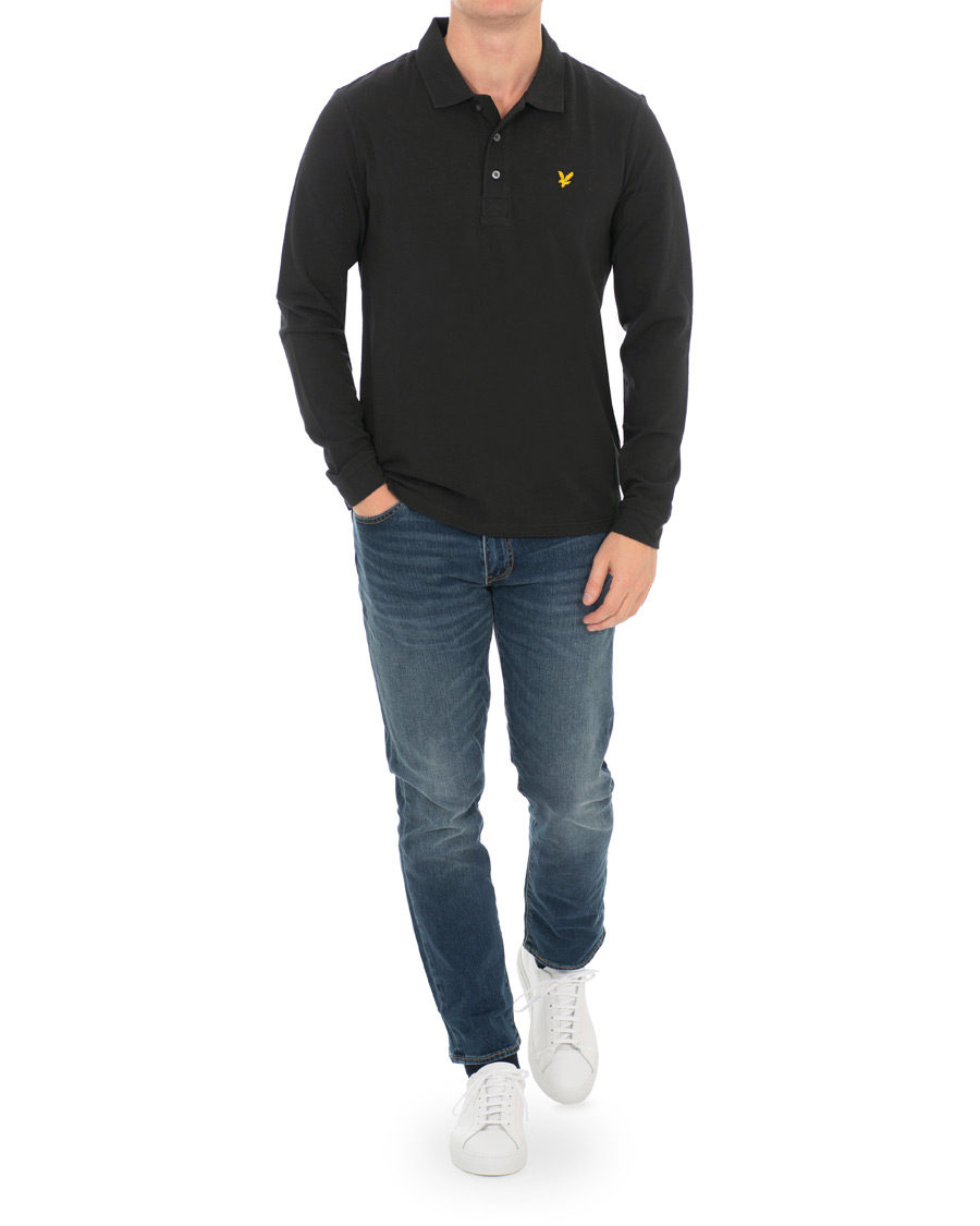 Herren | Pullover | Lyle & Scott | Long Sleeve Plain Polo True Black