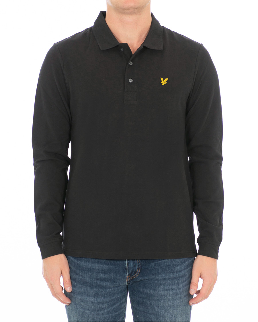 Herren | Pullover | Lyle & Scott | Long Sleeve Plain Polo True Black