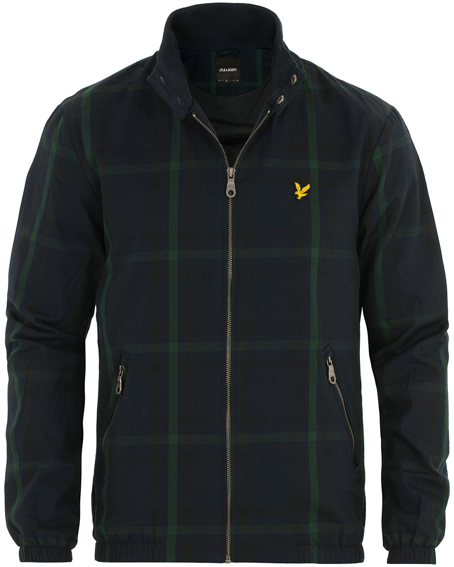 Herren | Jacken | Lyle & Scott | Tartan Harrington Jacket Navy/Check