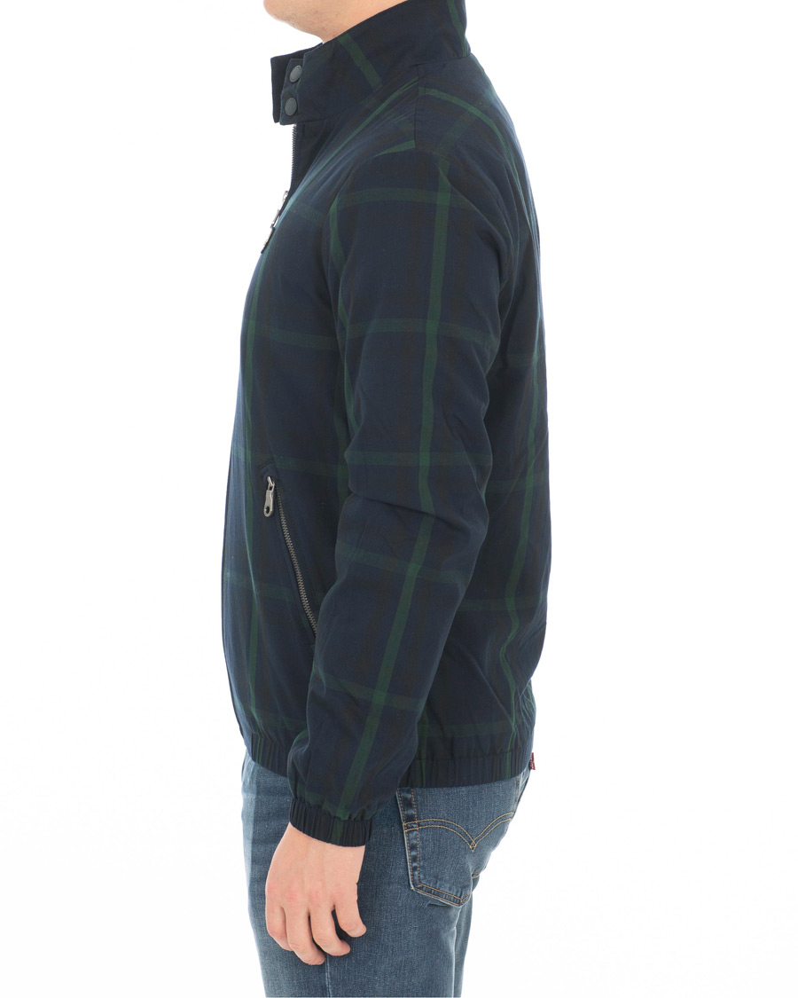 Herren | Jacken | Lyle & Scott | Tartan Harrington Jacket Navy/Check
