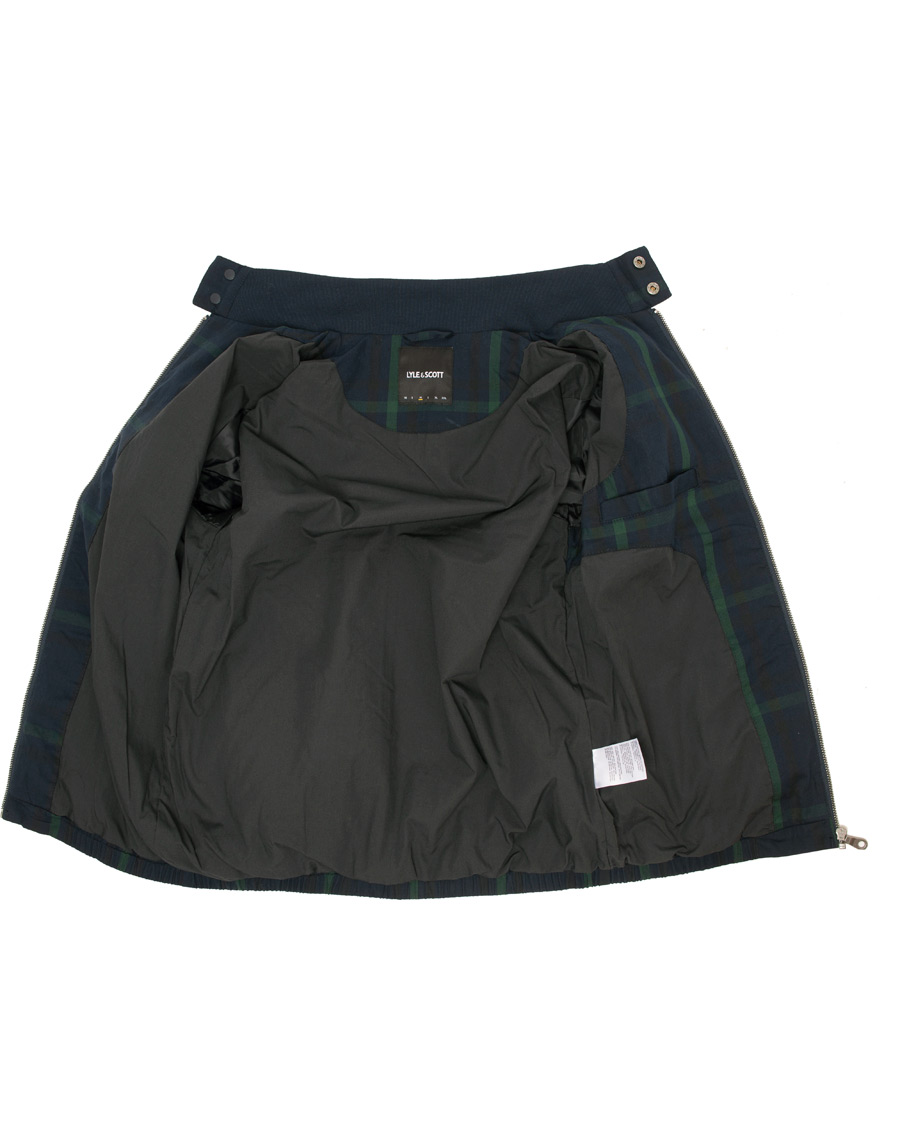 Herren | Jacken | Lyle & Scott | Tartan Harrington Jacket Navy/Check