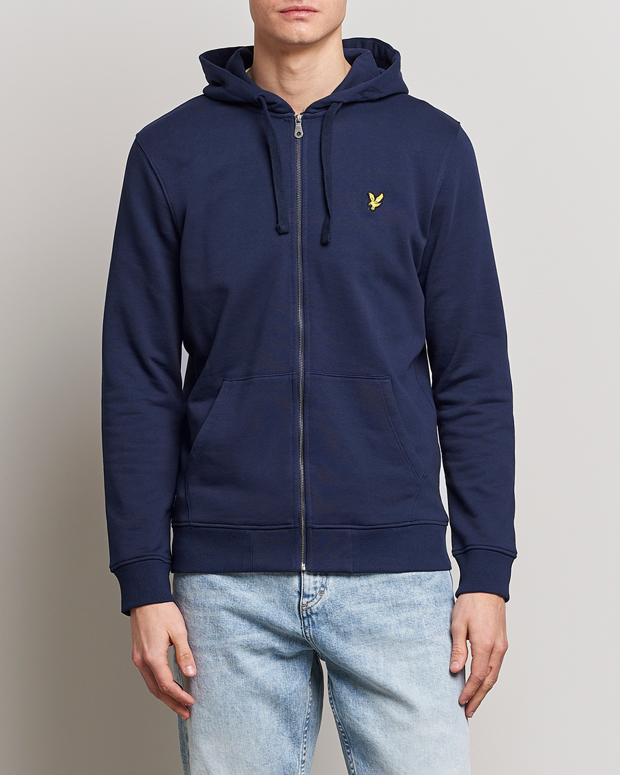 Herren |  | Lyle & Scott | Zip Through Hoodie Sweatshirt Navy