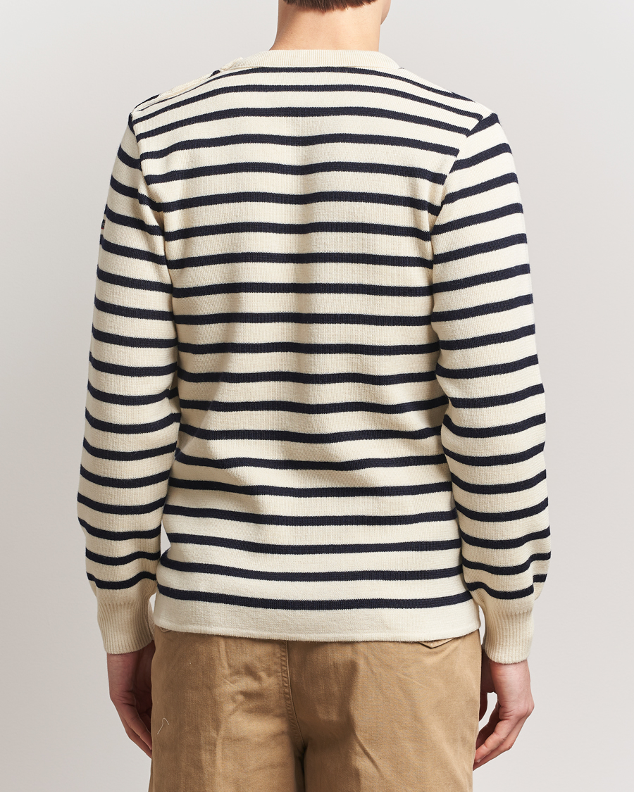 Herren | Pullover | Armor-lux | Fouesnant Classic Sweater Nature/Rich Navy