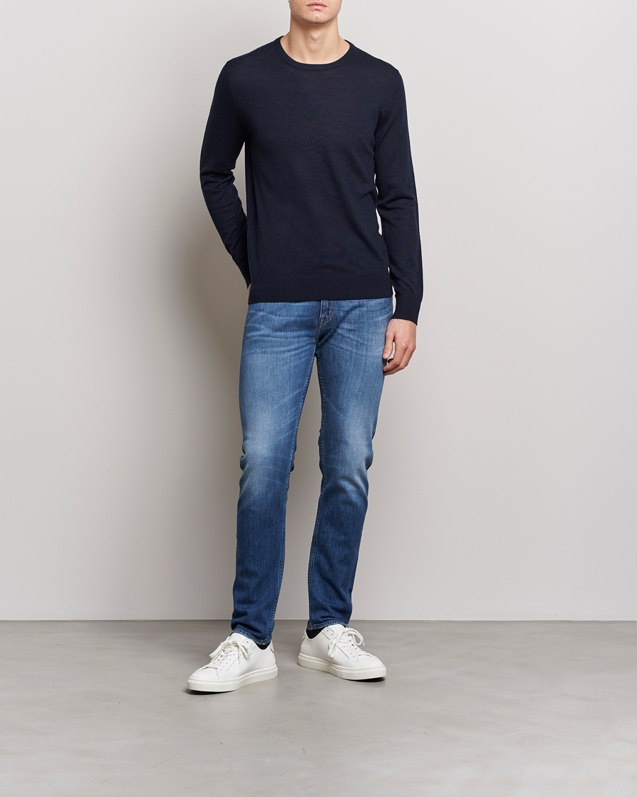 Herren | Pullover | Tiger of Sweden | Nichols Crew Neck Pullover Navy