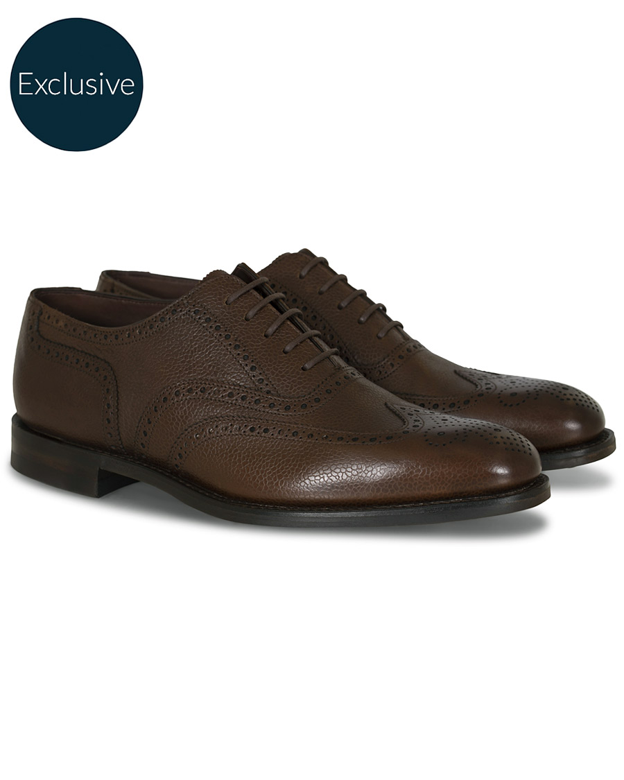 Herren | Loake 1880 Buckingham Brogue Dark Brown Grain Calf | Loake 1880 | Buckingham Brogue Dark Brown Grain Calf
