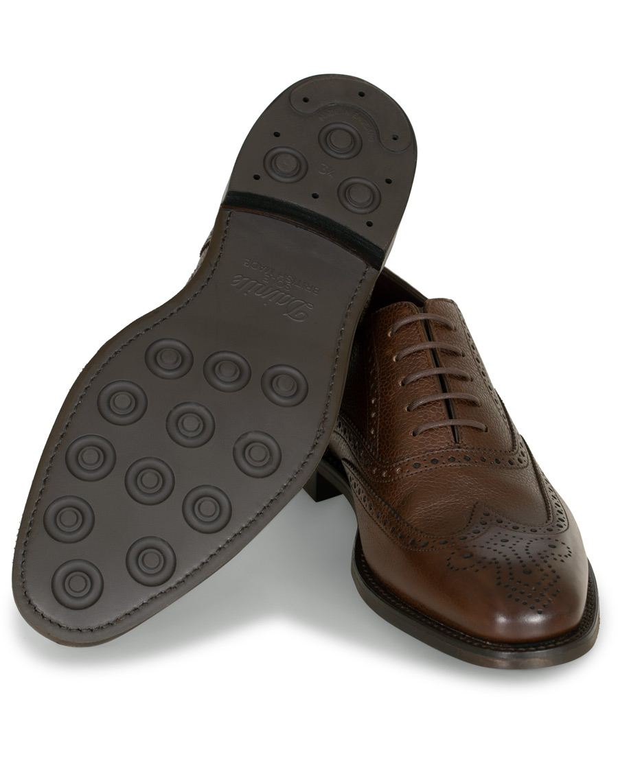 Herren | Loake 1880 Buckingham Brogue Dark Brown Grain Calf | Loake 1880 | Buckingham Brogue Dark Brown Grain Calf