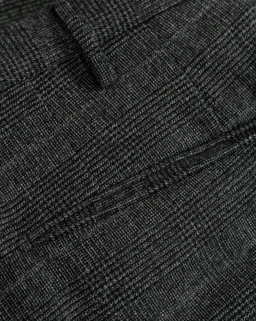 Herren | Hosen | Incotex | Slim Fit Glencheck Wool Trousers Charcoal