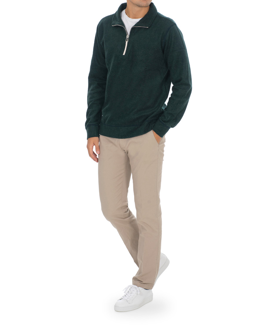 Herren | Pullover | A.P.C. | Half Zip Sweater Green