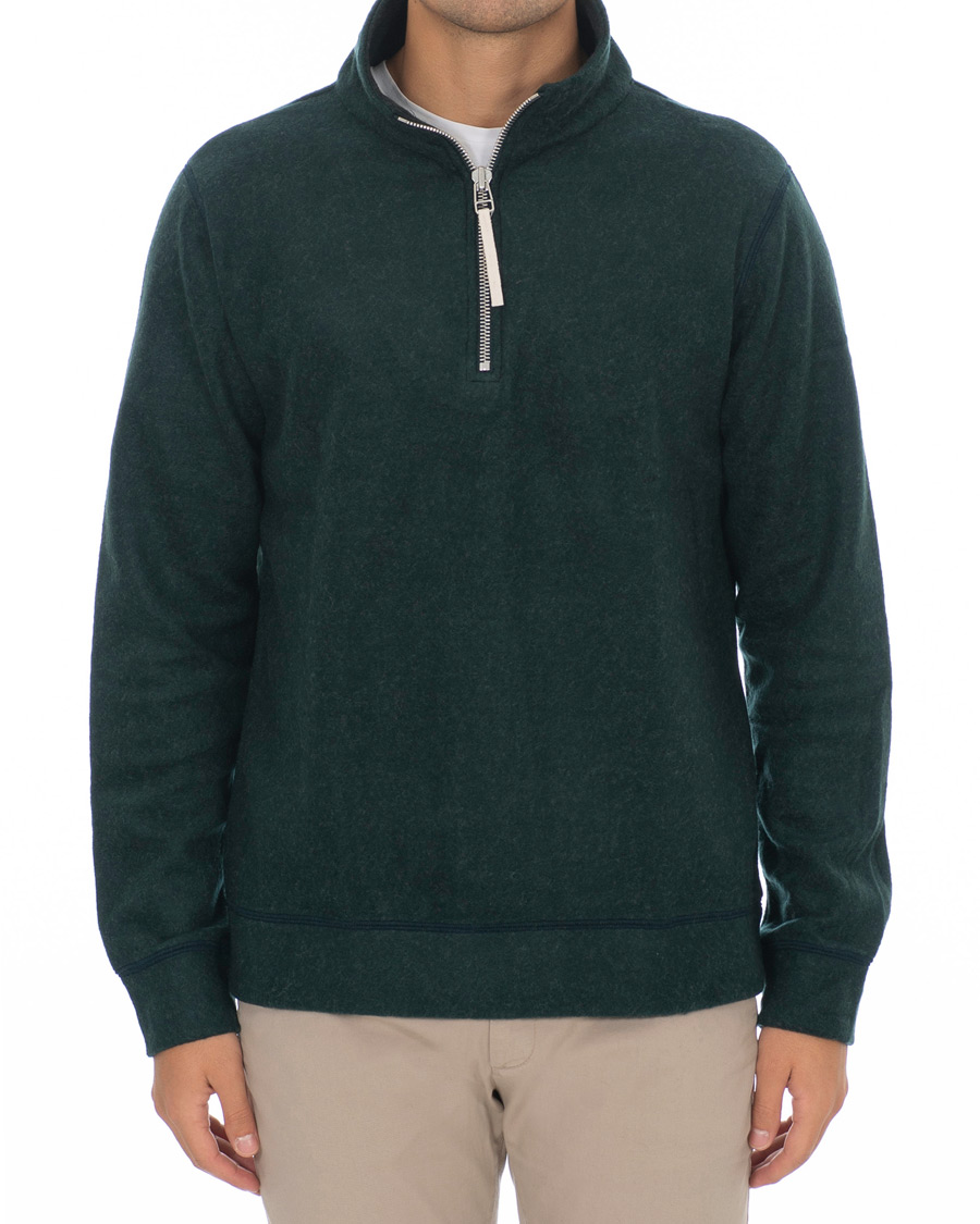 Herren | Pullover | A.P.C. | Half Zip Sweater Green