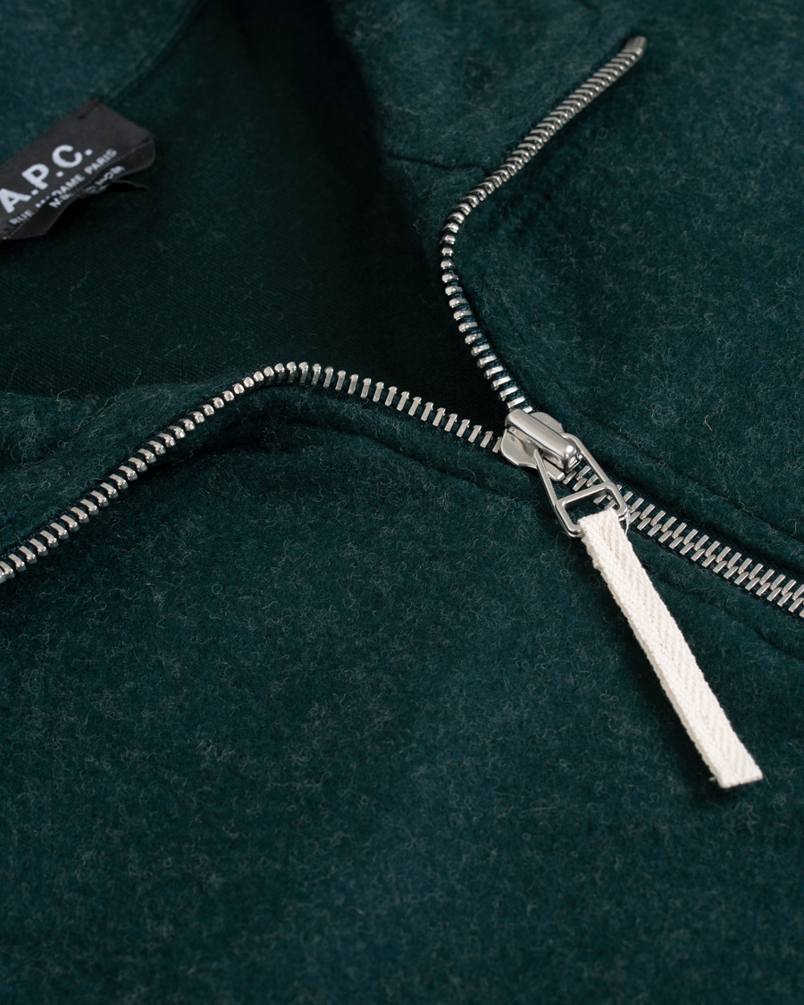 Herren | Pullover | A.P.C. | Half Zip Sweater Green
