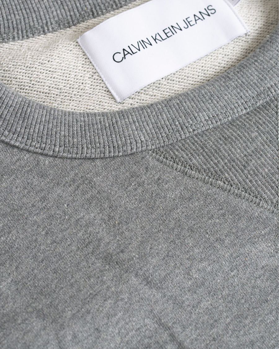 Herren | Pullover | Calvin Klein Jeans | Monogram Sleeve Badge Sweatshirt Mid Grey Heather
