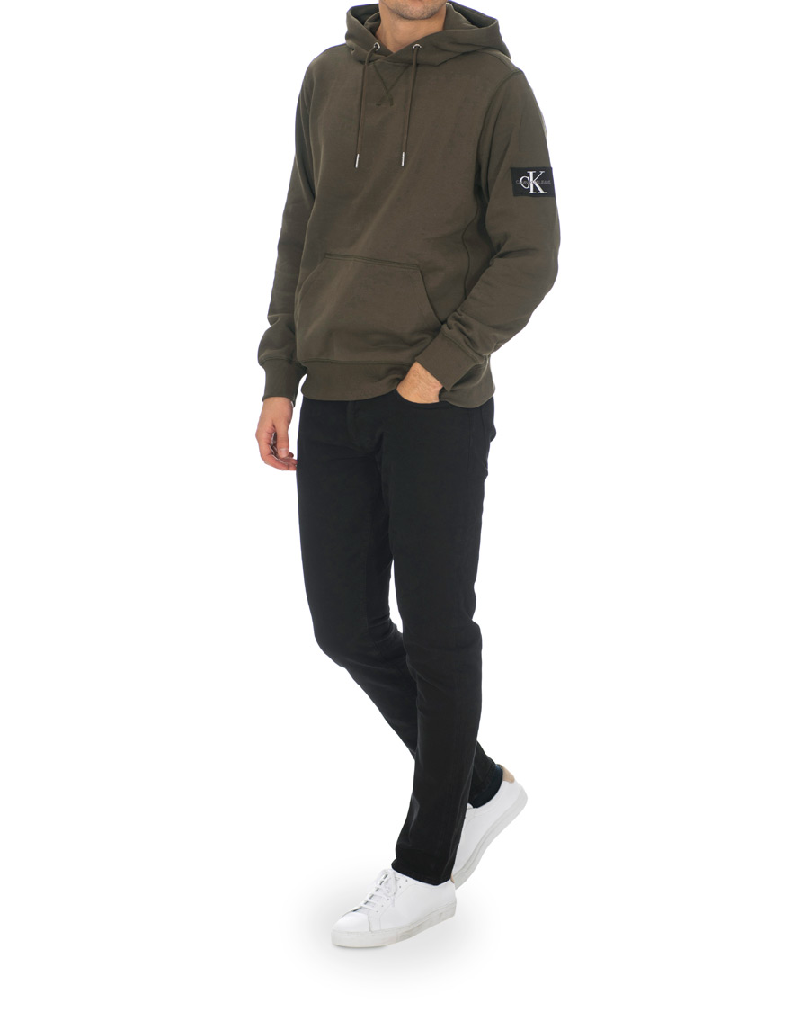 Herren | Pullover | Calvin Klein Jeans | Monogram Sleeve Badge Hoodie Deep Depths