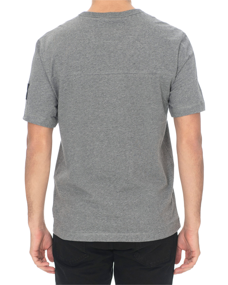 Herren | T-Shirts | Calvin Klein Jeans | Monogram Sleeve Badge Tee Mid Grey Heather