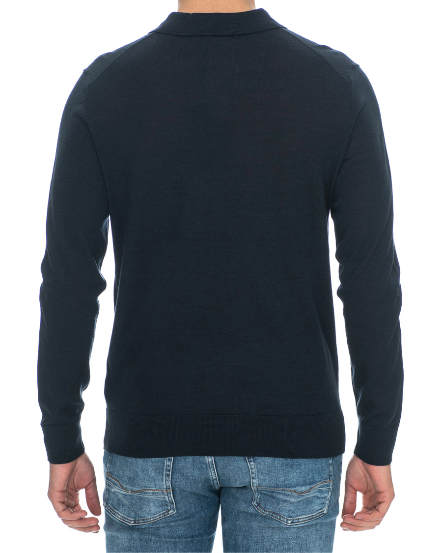 Herren | Pullover | J.Lindeberg | Luciano Wool/Silk Pullover Navy