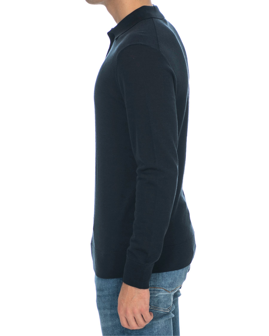 Herren | Pullover | J.Lindeberg | Luciano Wool/Silk Pullover Navy