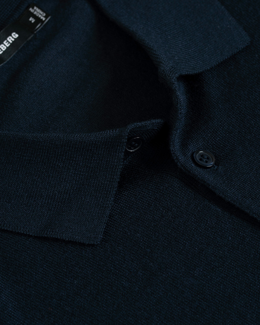 Herren | Pullover | J.Lindeberg | Luciano Wool/Silk Pullover Navy