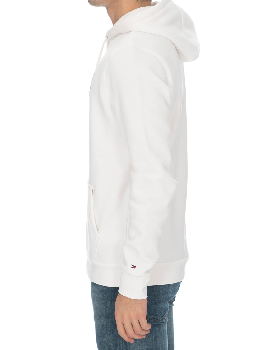 Herren | Pullover | Tommy Hilfiger | Basic Logo Hoodie Ecru