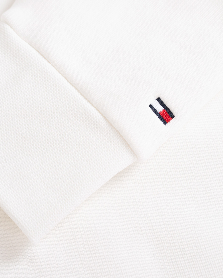 Herren | Pullover | Tommy Hilfiger | Basic Logo Hoodie Ecru