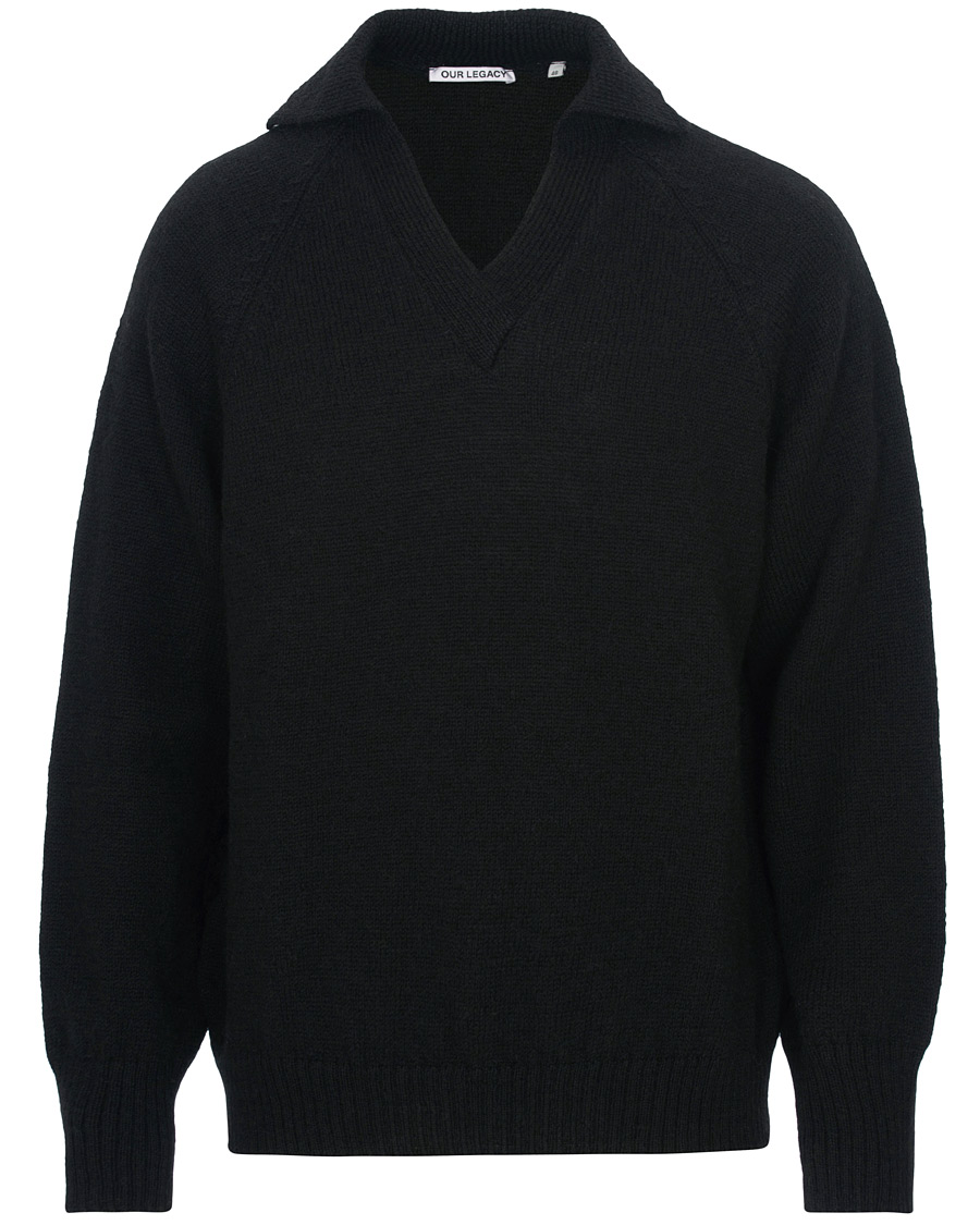 Herren | Pullover | Our Legacy | Big Knit Coarse Wool Sweater Black