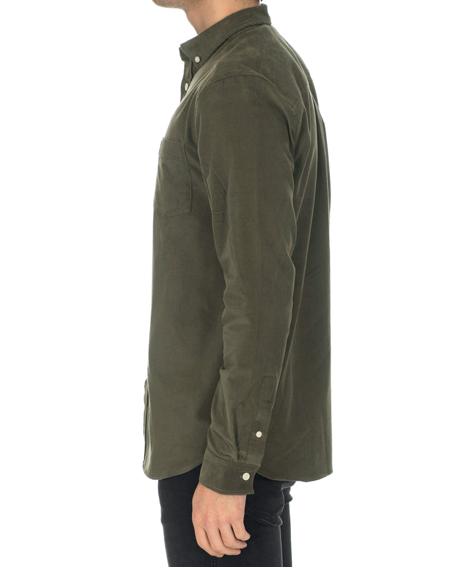 Herren | Hemden | Lyle & Scott | Baby Corduroy Shirt Olive Green