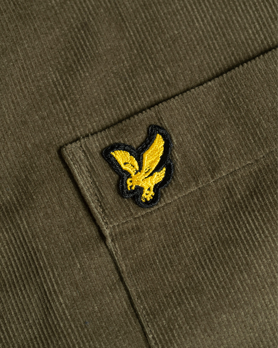Herren | Hemden | Lyle & Scott | Baby Corduroy Shirt Olive Green
