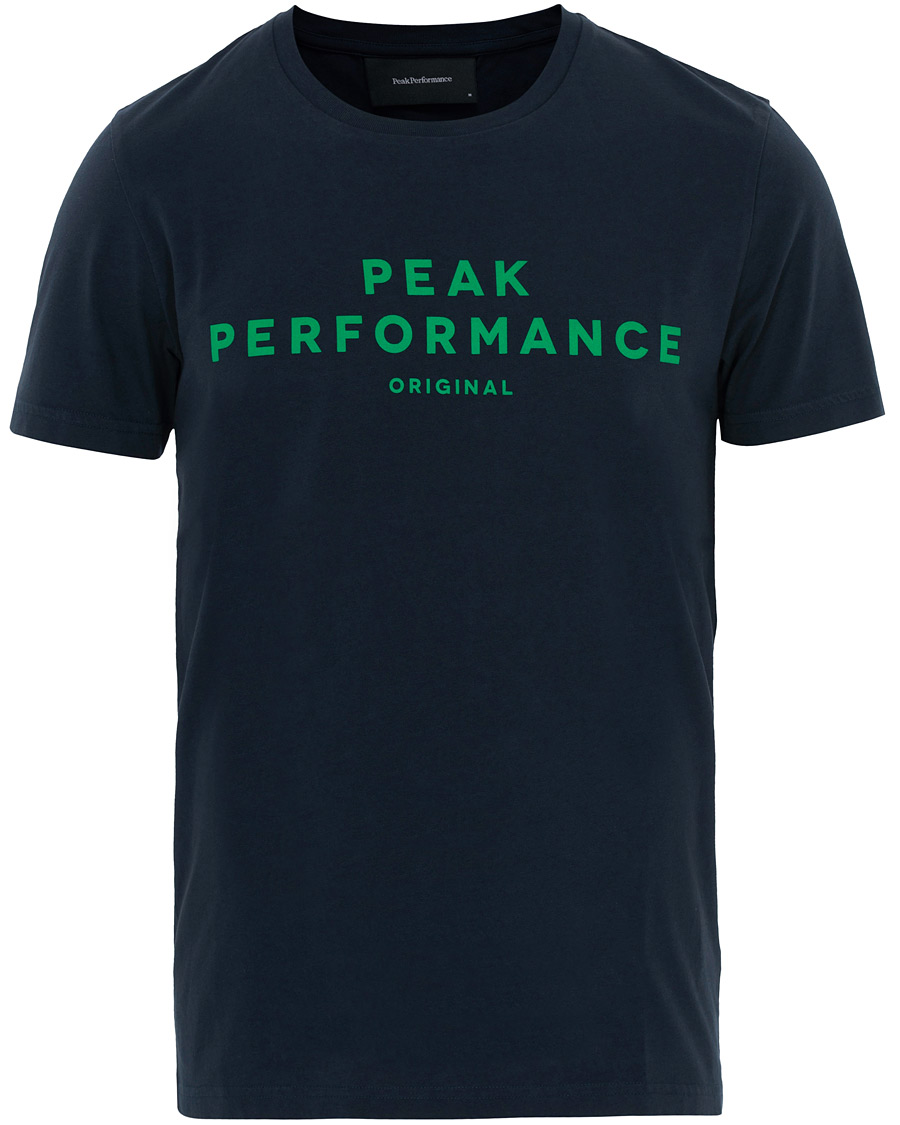Herren | T-Shirts | Peak Performance | Original Logo Crew Neck Tee Salute Blue