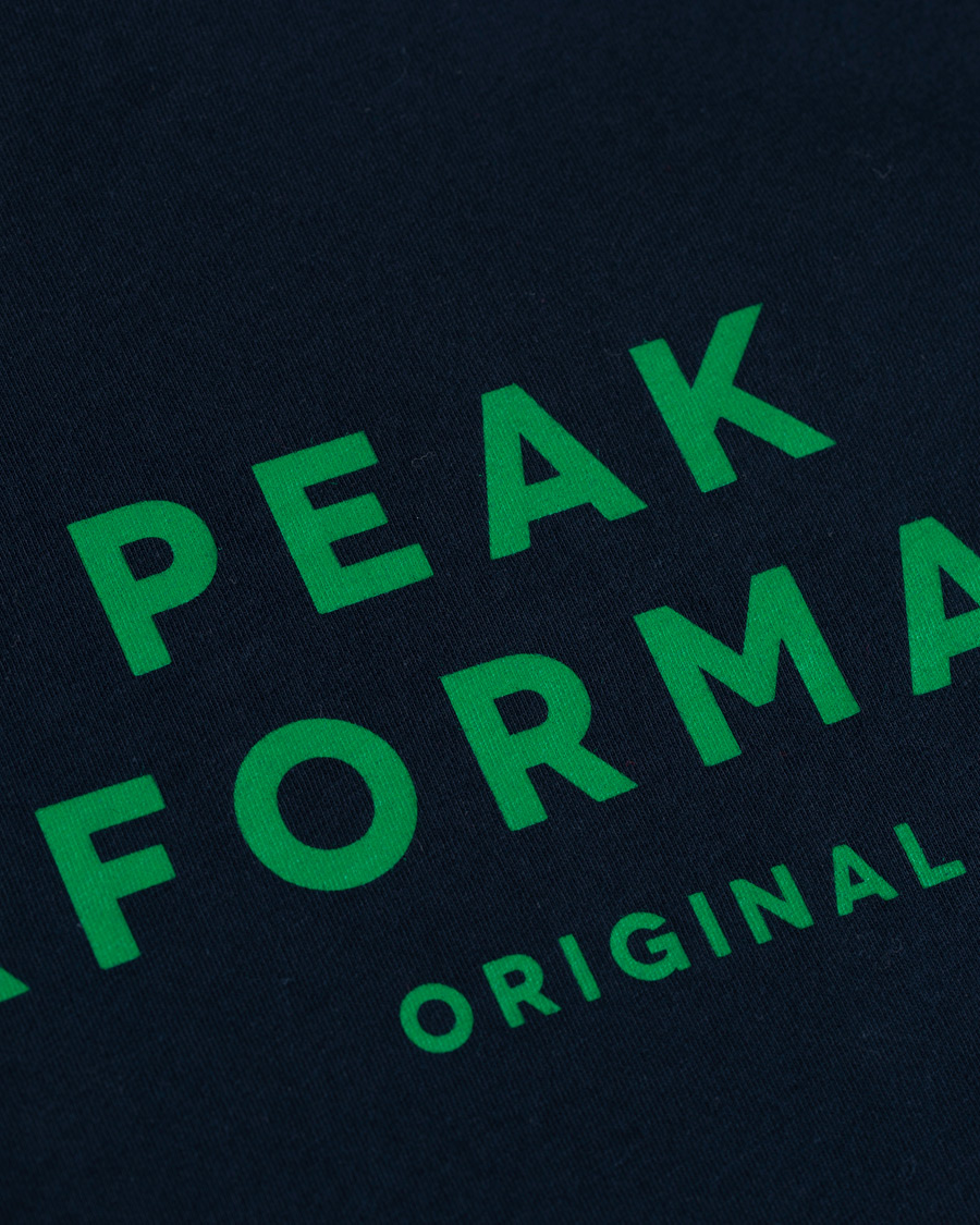 Herren | T-Shirts | Peak Performance | Original Logo Crew Neck Tee Salute Blue