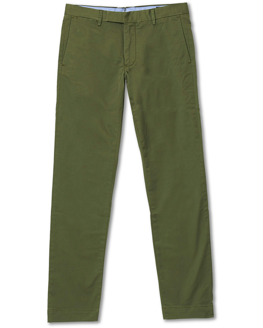 Herren | Hosen | Polo Ralph Lauren | Slim Fit Stretch Hudson Chino Army Olive