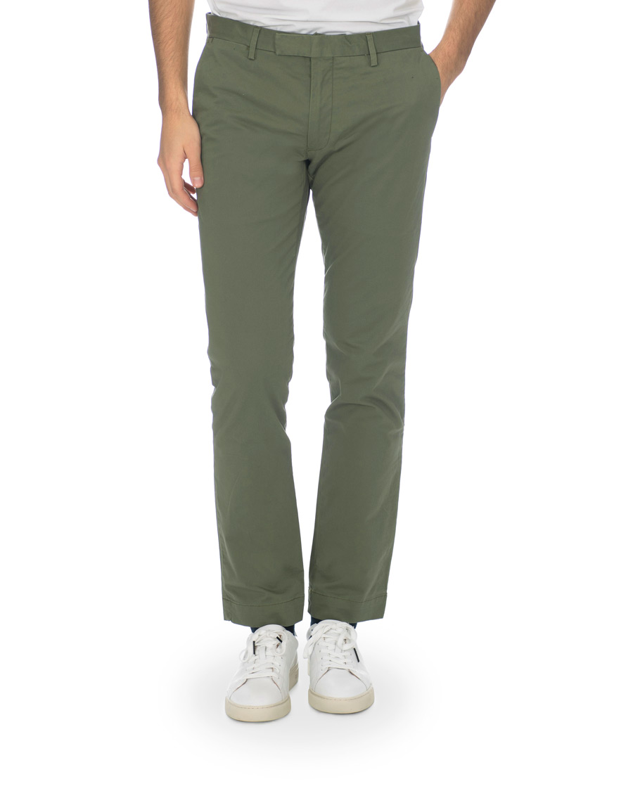 Herren | Hosen | Polo Ralph Lauren | Slim Fit Stretch Hudson Chino Army Olive