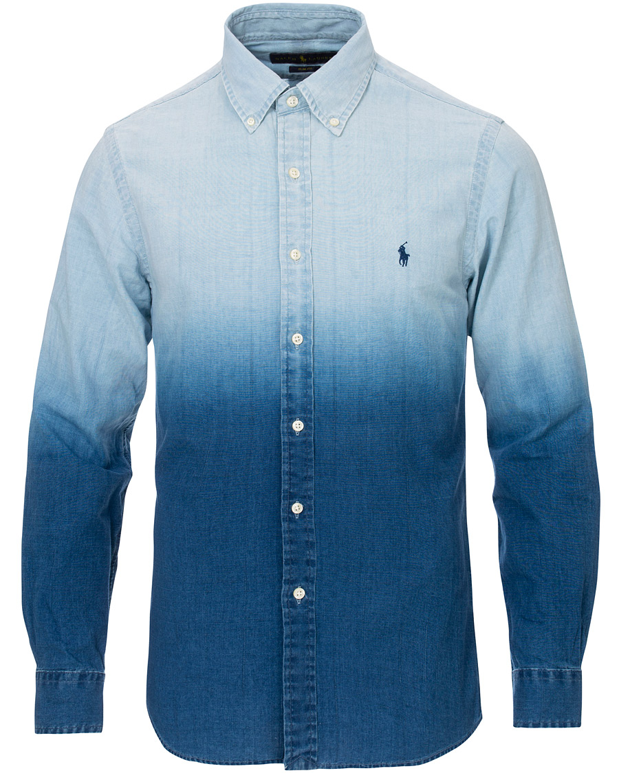 Herren | Hemden | Polo Ralph Lauren | Slim Fit Dip Dye Shirt Blue