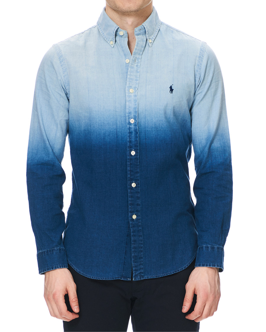 Herren | Hemden | Polo Ralph Lauren | Slim Fit Dip Dye Shirt Blue
