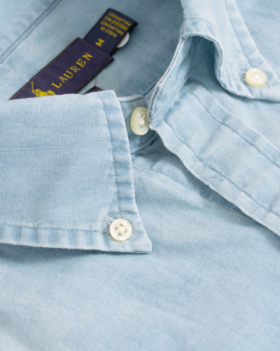 Herren | Hemden | Polo Ralph Lauren | Slim Fit Dip Dye Shirt Blue