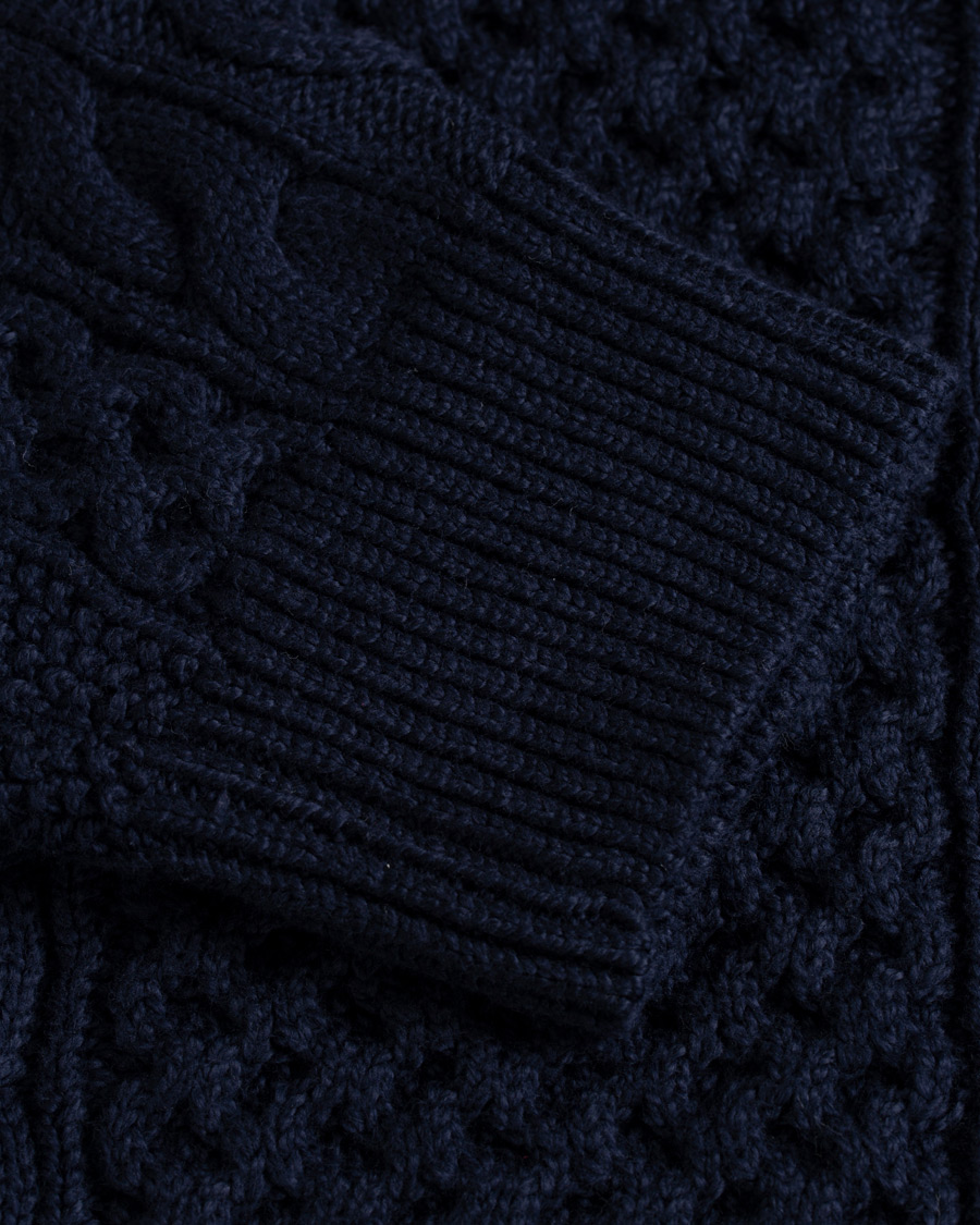Herren | Pullover | Polo Ralph Lauren | Aran Knitted Sweater Hunter Navy