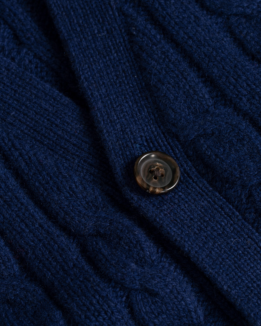 Herren | Pullover | Polo Ralph Lauren | Cotton Cashmere Cable Slipover Newport Navy